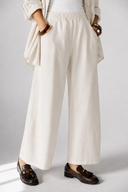 ELASTIC WAIST BALLOON PANTS -Beige