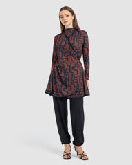 WIDE LEG SWIMPANT-BLACK ( MODEST LOOK )