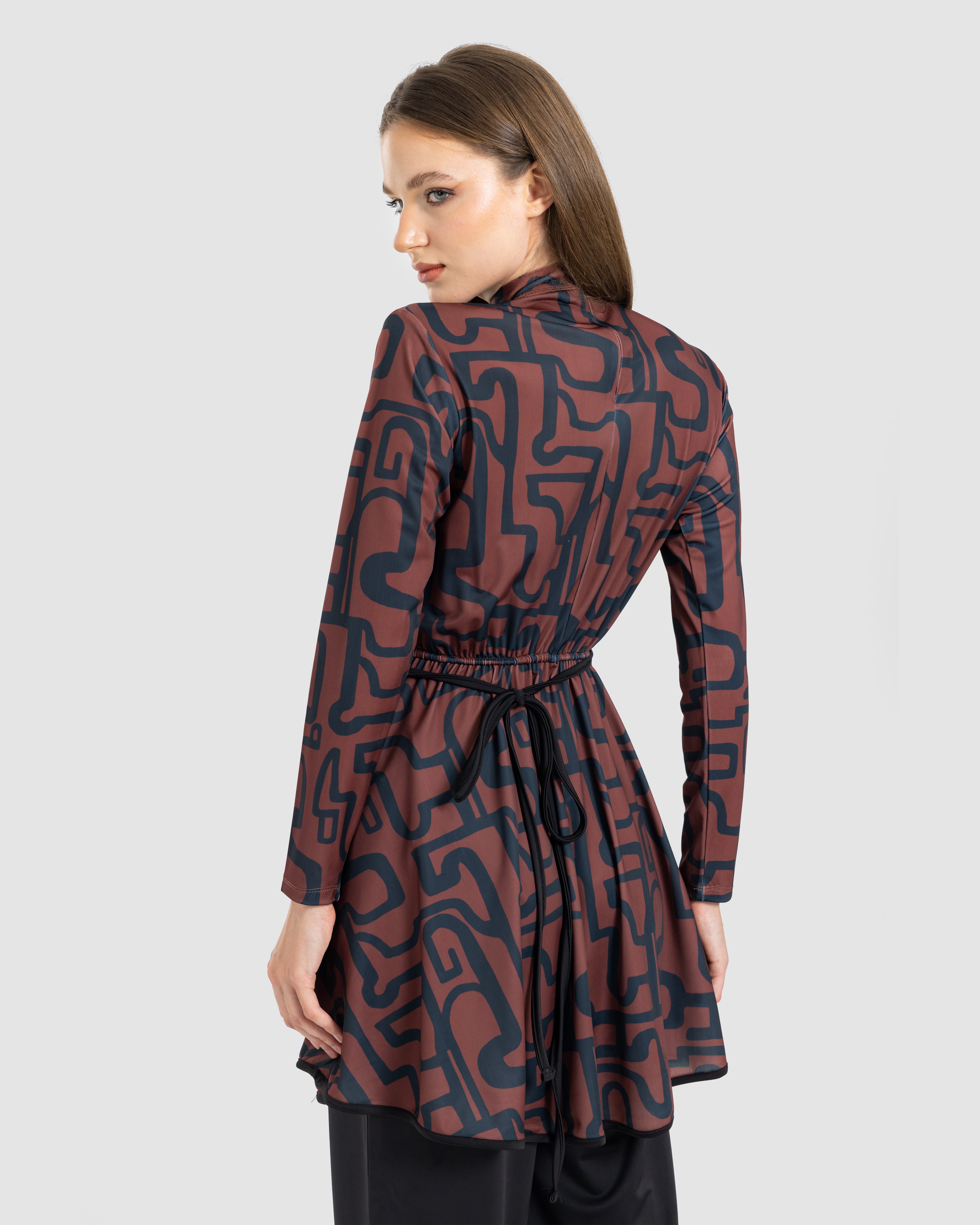 WIDE LEG SWIMPANT-BLACK ( MODEST LOOK )