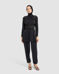 WIDE LEG SWIMPANT-BLACK ( MODEST LOOK )