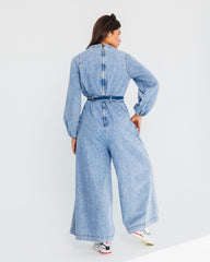DENIM JUMPSUIT-BLUE