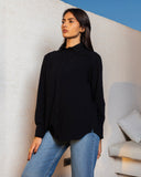 SOFT PLAIN SHIRT-Black