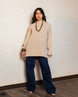 SOFT BASIC BLOUSE -Beige