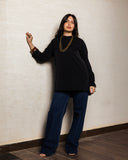 SOFT BASIC BLOUSE -Black
