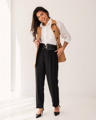 SLEEVELESS FITTED VEST-HAVAN