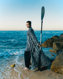 BLACK WAVE SWIM KIMONO -BLACK