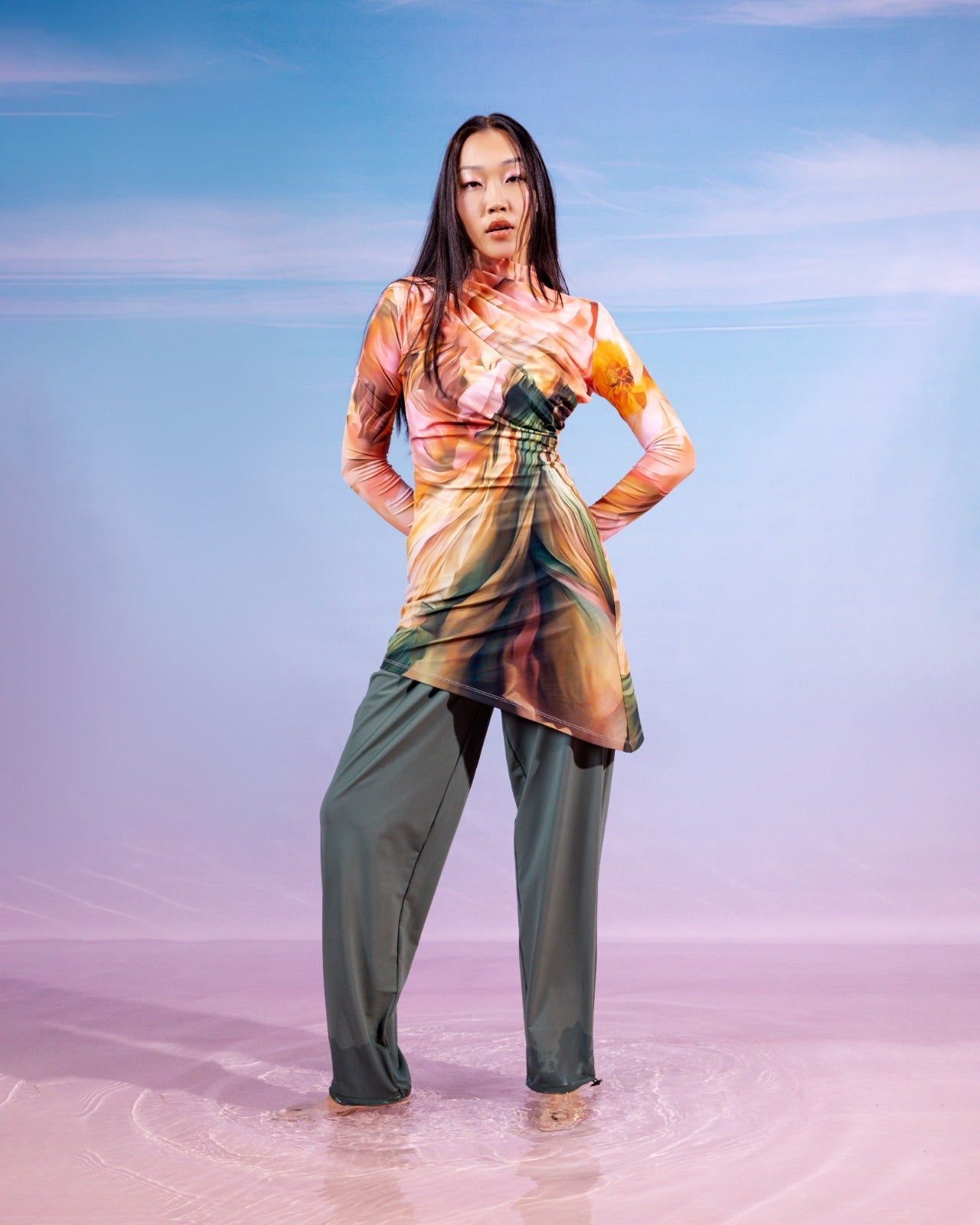 VELVET TIDE SWIMSUIT TOP-SIMON ( ( TOP ONLY )