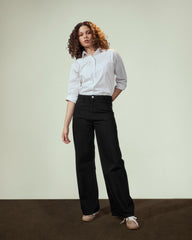 BALLOON WASHED PANTS-BLACK