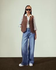 cropped Vest