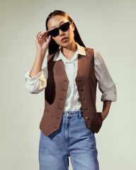 cropped Vest