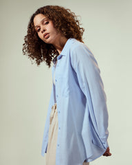 PLAIN LINEN SHIRT-BABY BLUE