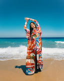 MARINA SWIM KIMONO - ORANGE