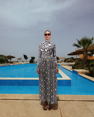 JASMINE HAZE SWIMSUIT SKIRT-BLACK