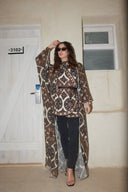 SANDSTONE SWIM KIMONO-BROWN