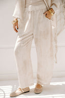 LINEAR BALLOON PANTS -Beige