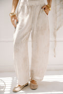 LINEAR BALLOON PANTS -Beige