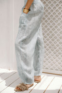 LINEAR BALLOON PANTS -BABY BLUE