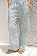 LINEAR BALLOON PANTS -BABY BLUE