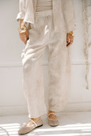 LINEAR BALLOON PANTS -Beige