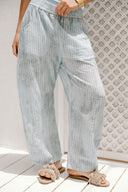 LINEAR BALLOON PANTS -BABY BLUE