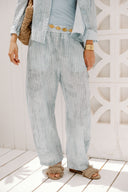 LINEAR BALLOON PANTS -BABY BLUE