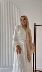 MIXED SHASH SCARF -CAFE