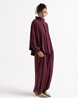 VEYRA BLOUSE -MAROON