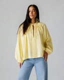 RADIANT TIE BLOUSE -YELLOW