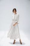 Minimal Stripe Dress -WHITE