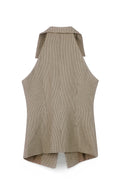 Sleeveless Caroh Vest -BEIGE