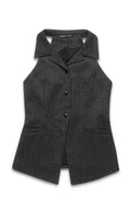 Sleeveless Caroh Vest -BLACK