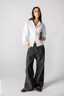 COMFORT LOW WAIST DENIM PANTS – BLACK