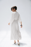 Minimal Stripe Dress -WHITE