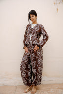 Embroidery Balloon pants -BROWN