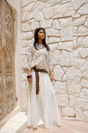 A-LINE LACE SKIRT -OFFWHITE