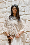 CROCHET OVERSIZED BLOUSE -Beige ( PRE-ORDER )