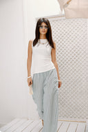 Sleeveless Ribbed Basic TOP - OFF WHITE