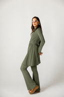 NOIR ELEGANCE SWIM TOP -OLIVE