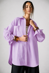 OVER SIZED LINEN SHIRT -PINK