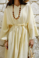 RELAXED WAIST DRESS -BUTTER YELLOW