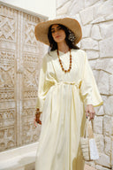 RELAXED WAIST DRESS -BUTTER YELLOW