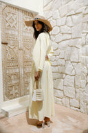 RELAXED WAIST DRESS -BUTTER YELLOW