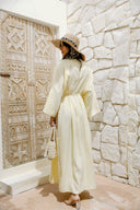 RELAXED WAIST DRESS -BUTTER YELLOW