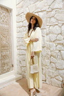 RELAXED WAIST DRESS -BUTTER YELLOW
