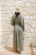 RELAXED WAIST DRESS -OLIVE