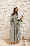 RELAXED WAIST DRESS -OLIVE