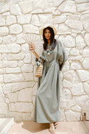 RELAXED WAIST DRESS -OLIVE