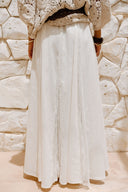 A-LINE LACE SKIRT -OFFWHITE