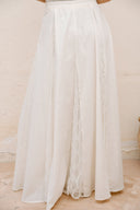 A-LINE LACE SKIRT -OFFWHITE