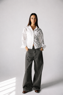 COMFORT LOW WAIST DENIM PANTS – BLACK